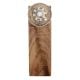 2 Pieces Golden Wheel Pattern Flat Ceramic Wooden Door Stopper